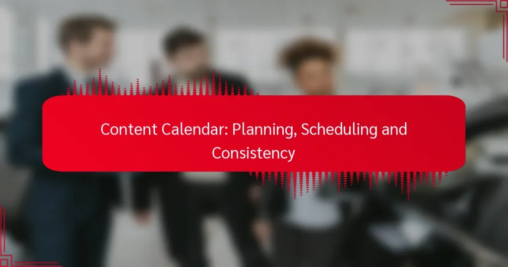 Turinio kalendorius: planavimas, tvarkaraštis ir nuoseklumas