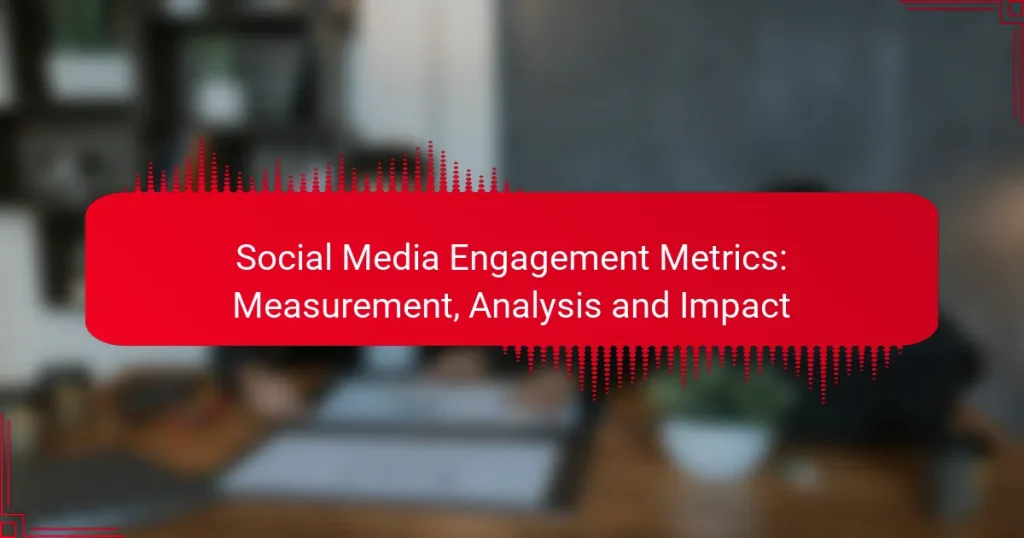Social Media Engagement Metrics: Measurement, Analysis and Impact