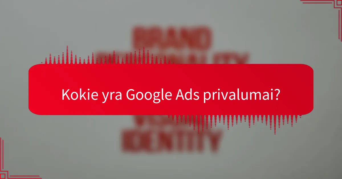 Kokie yra Google Ads privalumai?