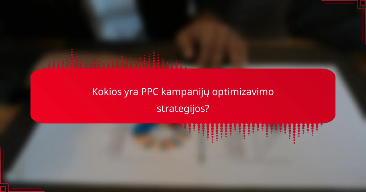 Kokios yra PPC kampanijų optimizavimo strategijos?